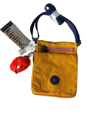 Kipling El Dorado mustard yellow crossbody bag